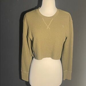 Flag Nor Fail Khaki Women's Crop Top